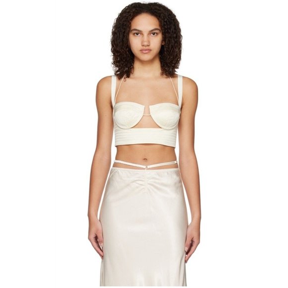 Anna October Cecile Top Ivory Underwire Cups Sexy - Picture 1 of 8